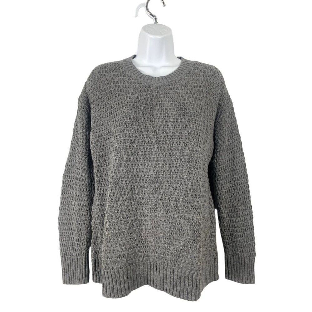 Old Navy Womens Gray Knit Sweater Pullover Crewneck Long Sleeve Size Small - Picture 1 of 11